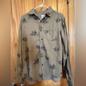 American Eagle Animal flannel button down